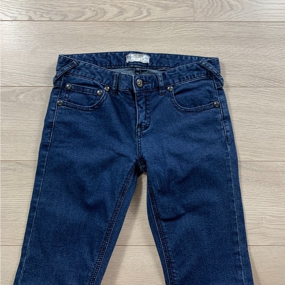 Free People Dark Wash Skinny Ankle Jeans - Picture 4 of 11